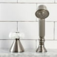thumbnail image 4 of Kingston Brass KSK2368PXTR Deck Mount Hand Shower with Diverter for Roman Tub Faucet, Brushed Nickel, 4 of 5