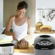 West Bend Hi-Rise Bread Maker with 12 Preset Digital Controls, 3 lb Capacity, in Gray (47413)