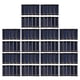 thumbnail image 1 of 100 Piezas de Mini Panel Solar Nuevos Paneles Fotovoltaicos de Celulas Solares de 0.5V 100MA Modulo de Panel Solar de Cargador de Bateria DIY 53 x 18 x 2.5mm, 1 of 5