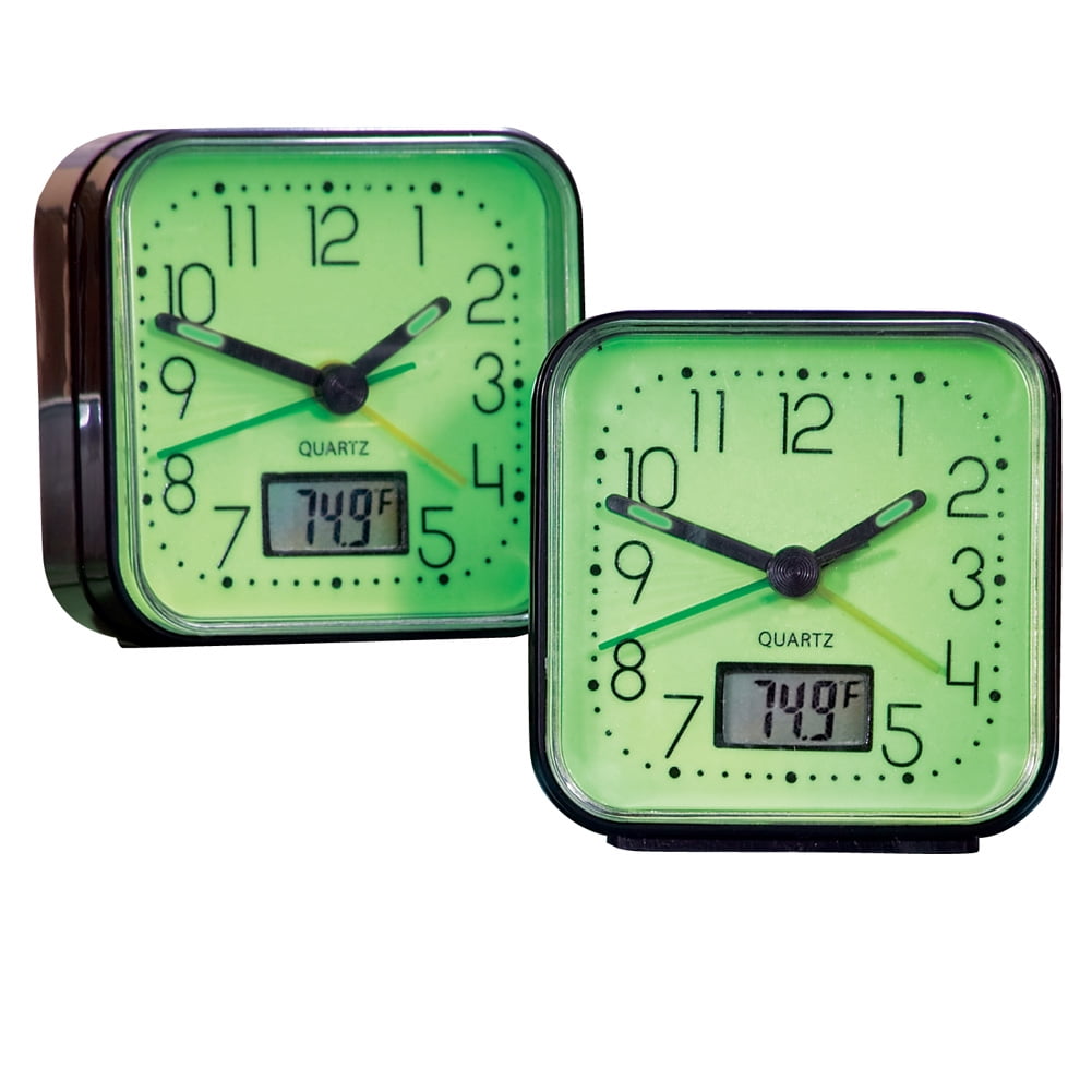 Collections Etc Glow in The Dark Alarm Clocks 2 Pc, Black 0 f 10 f 8 b 0 40 c 2 48 ab ae 17 e 6 photo Collections Etc Glow in The Dark Alarm Clocks 2 Pc, Black 0 f 10 f 8 b 0 40 c 2 48 ab ae 17 e 6