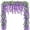 Purple, variant on MQOUO 6Pcs Wisteria Garland Artificial Flowers Garland Fake Hanging Wisteria Vines Rattan Silk Hanging Flower Vines for Home Garden Outdoor Wedding Arch Party Ceremony Total 35.4Ft (Purple)
