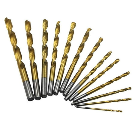 

KXUWLAM 13pcs/set Speed Steel HSS Straight Shank Twist Drill Bits Electric Rotary Wera Tools Screwdriver A12253