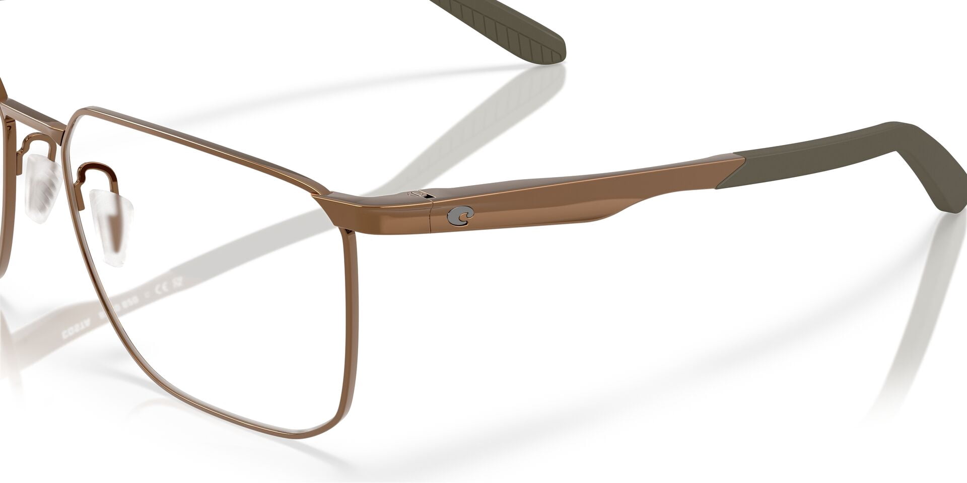Costa Del Mar Unisex Size 55 BRD 620 Optical Eyeglasses, Rustic Bronze/Demo Lens