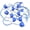 Blue, variant on 18’ Swimming Pool Safety Float Line Divider Rope Kits with 2 Pre-Assembled Stainless Hooks Pool Accessories for Inground Swimming Pool