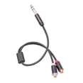 thumbnail image 2 of 3uds. Adaptador de 6,35 mm a RCA Multi RCA hembra a 1/4 de pulgada para estudio / actuación en vivo, 2 of 2