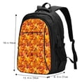 thumbnail image 5 of Honeii Autumn Maple Leaf Pile for Travel Laptop Backpack, Business Laptops Backpack with USB Charging Port, College High School Computer Bag for Men Women, 5 of 7