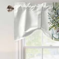 thumbnail image 4 of Tie Up Valance for Windows Sage Green Eucalyptus Leaves Curtains Valances Rod Pocket Valance Window Treatments Floral Bottle Stripes Balloon Curtains for Kitchen Living Room Bedroom 42x12 Inch, 4 of 9