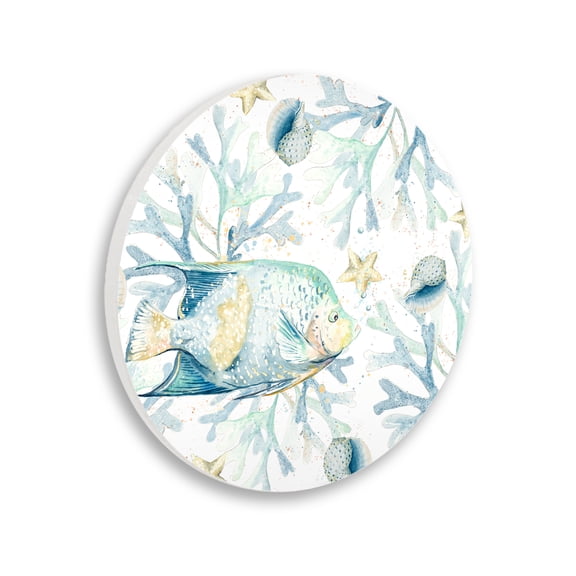 Stupell Industries Contemporary Fish Among Coral Wall Plaque Art, 12 x 12, by Patricia Pinto
