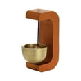thumbnail image 1 of Billuyoard Timbre de puerta con succión de Metal, timbre de viento magnético de latón para puertas tipo C, timbre de succión magnético Decoración del hogar naranja, 1 of 2