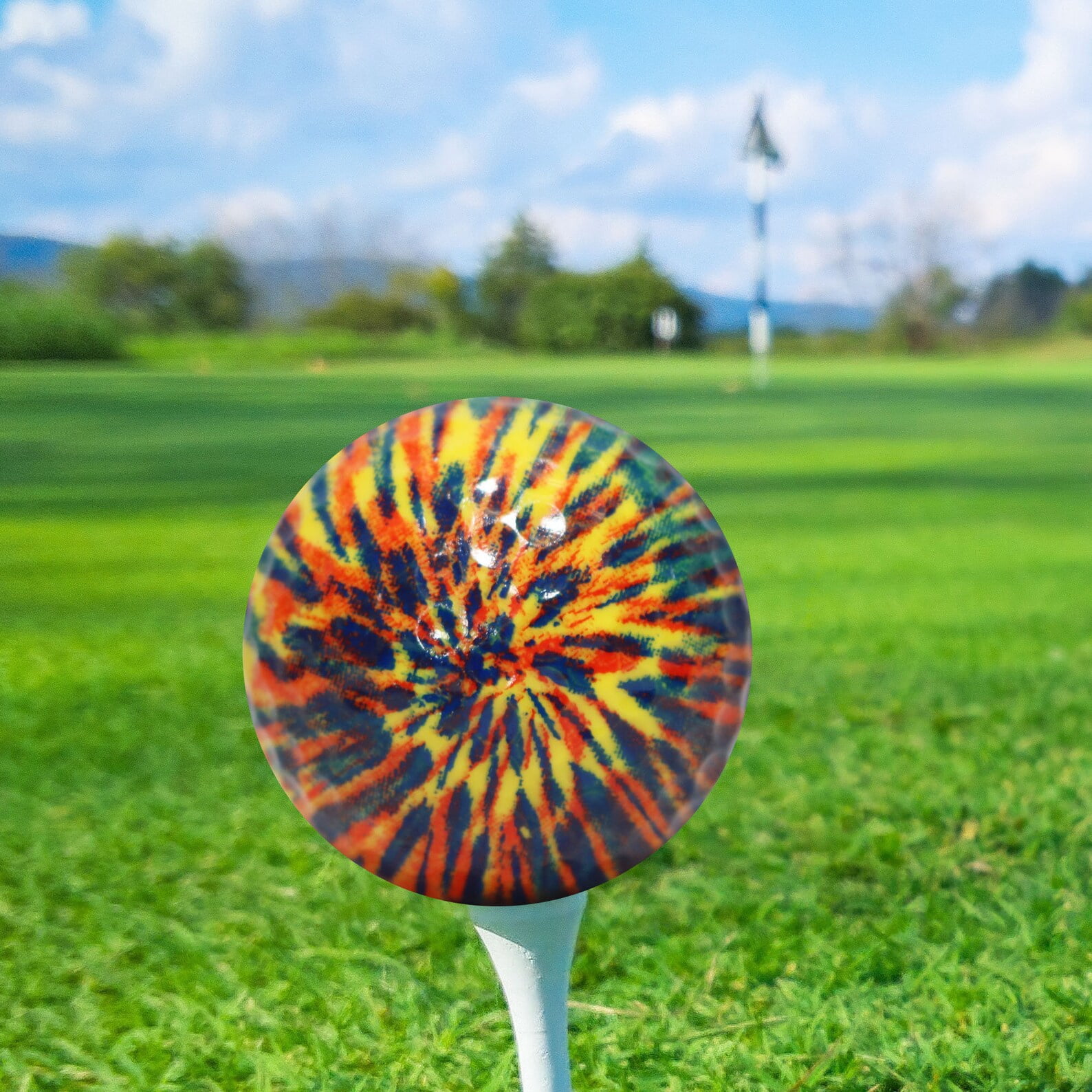 Tie-Dye Mix Golf Balls, 12 Count by GBM Golf