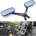 thumbnail image 1 of Espejo retrovisor LIUYMXG rectangular negro para motocicleta 8 mm/10 mm, 1 of 5