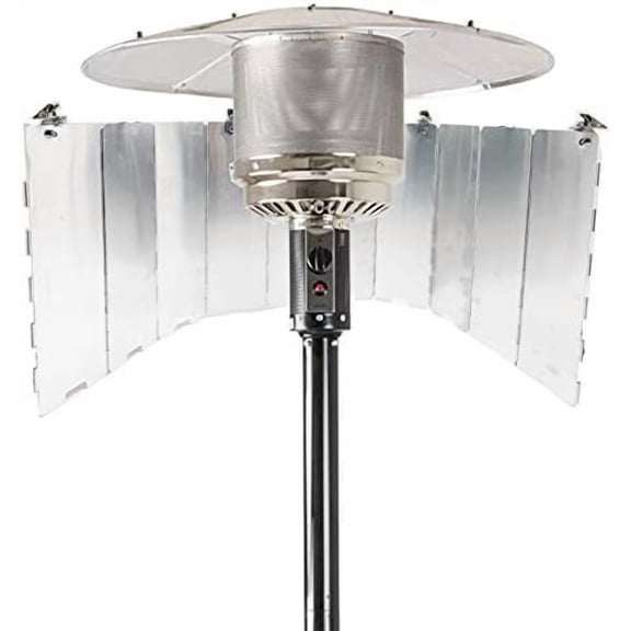 Adjustable Heat Focusing Reflector for Round Natural Gas and Propane  Heaters$$