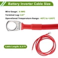 thumbnail image 3 of Cable de inversor de batería universal de 3/8" terminal 8 AWG rojo 6.5 pies, cobre estañado, 1 pieza, 3 of 7