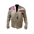 thumbnail image 1 of Beige Leather Biker Jacket Mens Leather Riding Jacket Beige Leather Jacket Mens Beige Biker Jacket Leather Motorcycle Jacket Real Leather size S, 1 of 5
