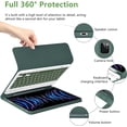 thumbnail image 6 of Detachable Bluetooth Keyboard Folio with Pencil Holder for 11-inch iPad Air M3/M2, 10.9-inch iPad Air 4th/5th Gen & 11-inch iPad Pro (2018–2022),Deep Green, 6 of 8