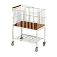 thumbnail image 4 of Carrito de lavandería con cesta de almacenamiento desmontable para baño, versátil, giratorio 360 degree Ruedas transparentes, 4 of 9