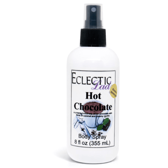 Hot Chocolate Body Spray, Eclectic Lady, Hydrating Mist, Unisex (Double Strength), 8 oz