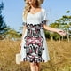 thumbnail image 4 of Vestido Orleans negro y dorado Louisiana Craw Fleur de Lis de manga corta vestidos de manga larga vestido de verano para mujer, 4 of 7