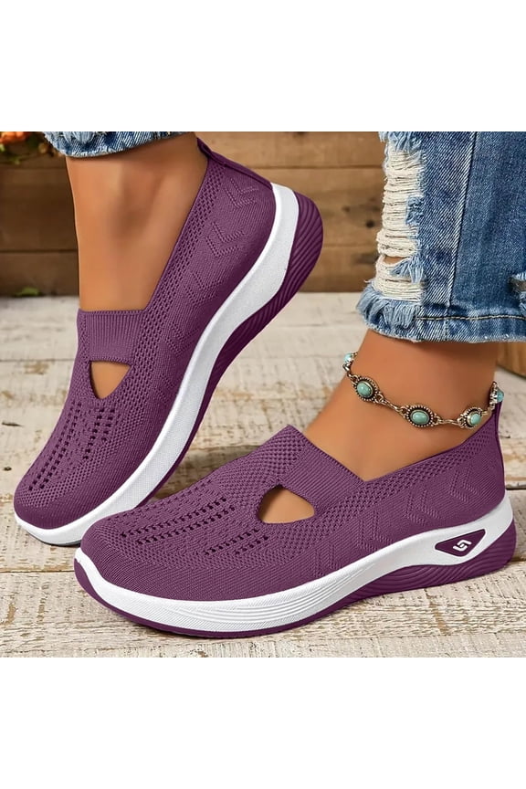 Orthopedic Shoes for Women 2026 Dressy Summer Slip-On Shoes Breathable Comfortable Soft Orthotic Sneakers Walking Indoor Outdoor Casual Mesh Sandals
