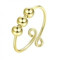 thumbnail image 3 of Anxiety Fidget Ring Women Spinning Rings With Beads Stress Relief Spinning Ring, 3 of 8