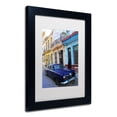 thumbnail image 3 of Trademark Fine Art 'Vatage Blue Studebaker in Havana' Canvas Art by Masters Fine Art, White Matte, Black Frame, 3 of 3