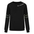 thumbnail image 4 of Ruimatai Women's Christmas Print Long Sleeve T-Shirt Casual Loose Fit Soft Polyester Top, 4 of 4