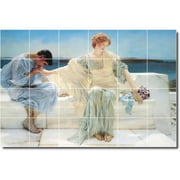 Ceramic Tile Mural-Lawrence Alma-Tadema Men Women Painting 35. 25.5" w x 17" h using (24) 4.25 x 4.25 ceramic tiles