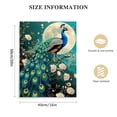 thumbnail image 2 of Acheng  Beautiful Peacock Canvas  Wall Decor HD Print Wall Art for Living Room Bathroom Bedroom Decoration  16x20 in, 2 of 5