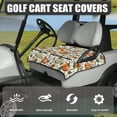 thumbnail image 3 of Whosucclay Sunflower and Pumpkin Pattern Golf Cart Seat Protector, With 4 Storage Pockets Anti-Wear Quick Install Towel Blanket for 2 Person Golf Cart Seat, 3 of 7