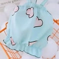 thumbnail image 6 of SPRING PARK Cat Strap Dress Small Dog Sleeveless Heart Print Skirt Doggy Photo Apparel Sun Clothes Mesh Costume for Spring Summer Wear, 6 of 7