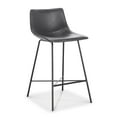 thumbnail image 6 of Poly & Bark Paxton 24” Counter Stool in Grey (Set of 2), 6 of 9