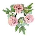 thumbnail image 4 of Pillar Candle Wreath Greenery Wreath Boho Candle s Mini Wreath Pillar Candleholder for Pillars Wedding Centerpieces Pink, 4 of 9