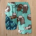 thumbnail image 2 of Womens Swim Shorts with Compresssion Liner 2026 Summer Casual Elastic Waist Leopard Print Board Shorts with Pockets Beachwear, 2 of 3