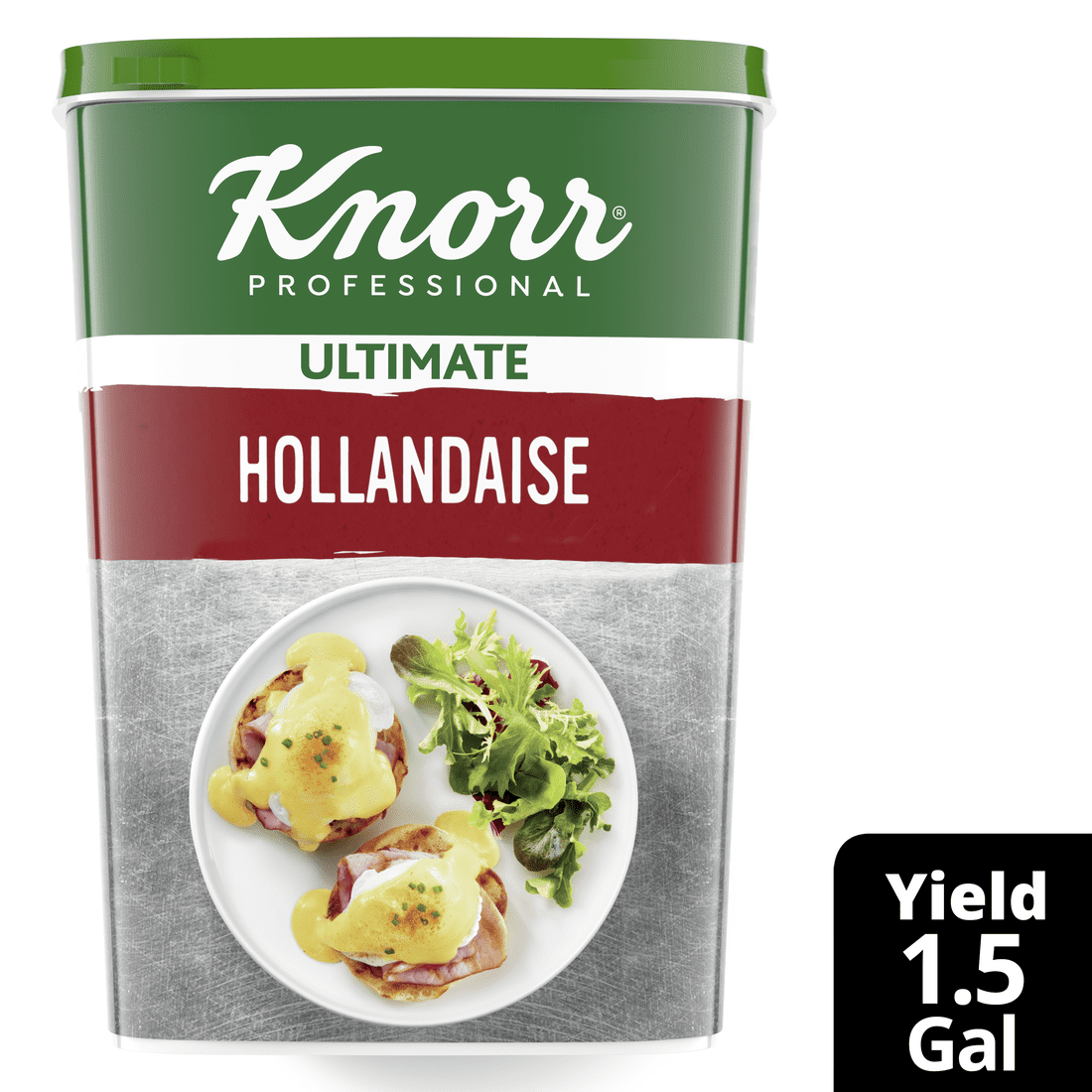 (4 pack) Knorr Professional Hollandaise Sauce Mix, Shelf Stable, Vegetarian, Gluten Free, 30.2 oz