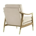 thumbnail image 6 of Modway Langford Performance Velvet Accent Armchair in Almond Walnut, 6 of 9