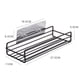 thumbnail image 3 of Injueey Estante de almacenamiento para ducha de baño, sin perforaciones, sin perforaciones, organizador de tarros de especias para cocina, estante de Almacenamiento y organización del hogar negro Injueey HA1396-02B, 3 of 6
