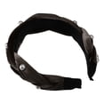 thumbnail image 6 of Unique Bargains 1 Pc Braided Faux Pearl flannelette Headband Headwear Hairband for Women 1.2 Inch Wide Deep Brown, 6 of 7