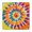 Colorful Rainbow Tie-1, variant on Colorful Rainbow Tie Dye Spiral Pattern Square Fitted Tablecloth with Elastic Edge,Square Table Cover,Washable Elastic Table Cover for Home Kitchen Party Decor 34"x34"