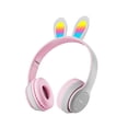 thumbnail image 1 of Pisexur - Auriculares Bluetooth plegables con inserción de tarjeta para hombre, con diseño de orejas, coloridos y luminosos, para niños, organizador de electrónica., 1 of 6