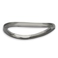 thumbnail image 1 of Sterling Silver Stackable Expressions Polished Black-plate Wave Ring Size 8, 1 of 3