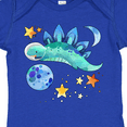 thumbnail image 4 of Inktastic Stegosaurus Space Dinosaur with Stars and Planet Boys or Girls Baby Bodysuit, 4 of 5