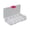 Red, variant on LAIQIEN Clear Plastic Storage Box 10 Compartment with Sealing Lid Container for Case