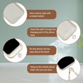thumbnail image 3 of czcpp-Pearl Beaded Phone Wrist Strap, Universal Cell Phone Lanyard, Anti Lost Phone Lanyard with 2 Pcs Phone Patches, Compatible with Most Cell Phones and Phone Case, White, 3 of 4