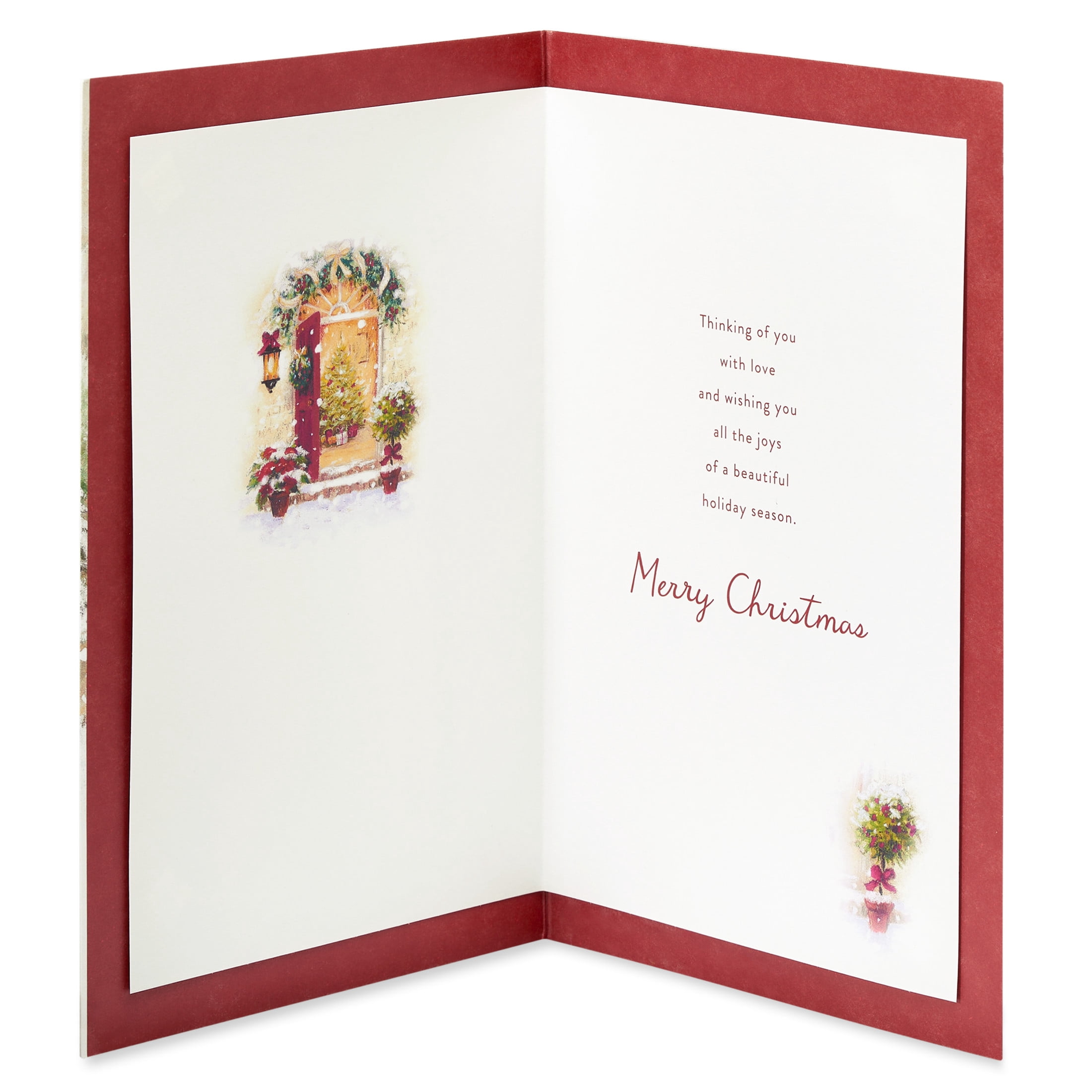 American Greetings Christmas Counter Card for Family (Thinking of you with love)