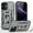 Gray, variant on Armor Case for iPhone 17 with Sliding Camera Cover & Kickstand, Heavy Duty Military Grade Protection Phone Case, Built-in 360° Rotate Ring Stand, Shockproof Full Body Rugged Case, Navyblue