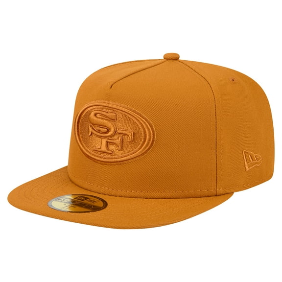 Men's New Era Brown San Francisco 49ers Color Pack A-Frame 59FIFTY Fitted Hat
