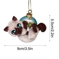 thumbnail image 3 of TOPRenddon Black Cat Halloween Ornaments, Cute Cat Christmas, Xmas Ornaments, Christmas Tree Hanging, Tree Topper Ornaments, Car Rear View Mirror Accessories, Xmas Gift, 3 of 5