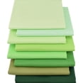 thumbnail image 3 of Hanjunzhao Paquetes de telas de cuartos gordos de sólidos verdes Tela de costura para acolchar precortada 18 x 22 pulgadas, 3 of 5