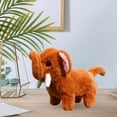 thumbnail image 4 of Lindo elefante de peluche electrónico para regalar a bebés a partir de 2 años. marron oscuro, 4 of 9