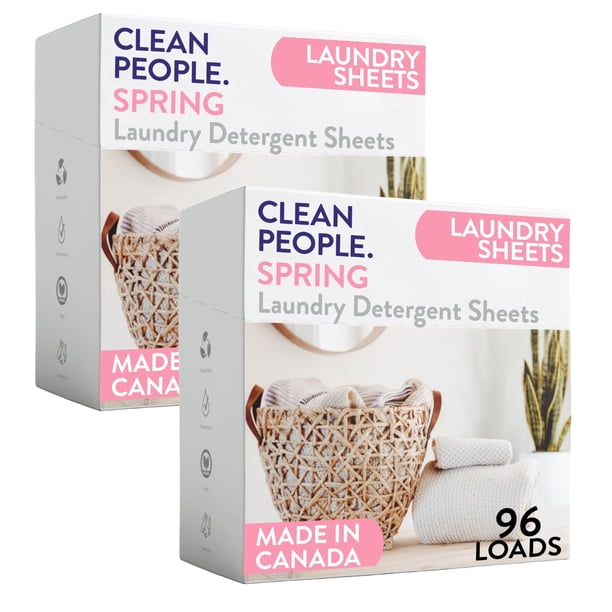 Detergente para ropa The Clean People, paquete de 192